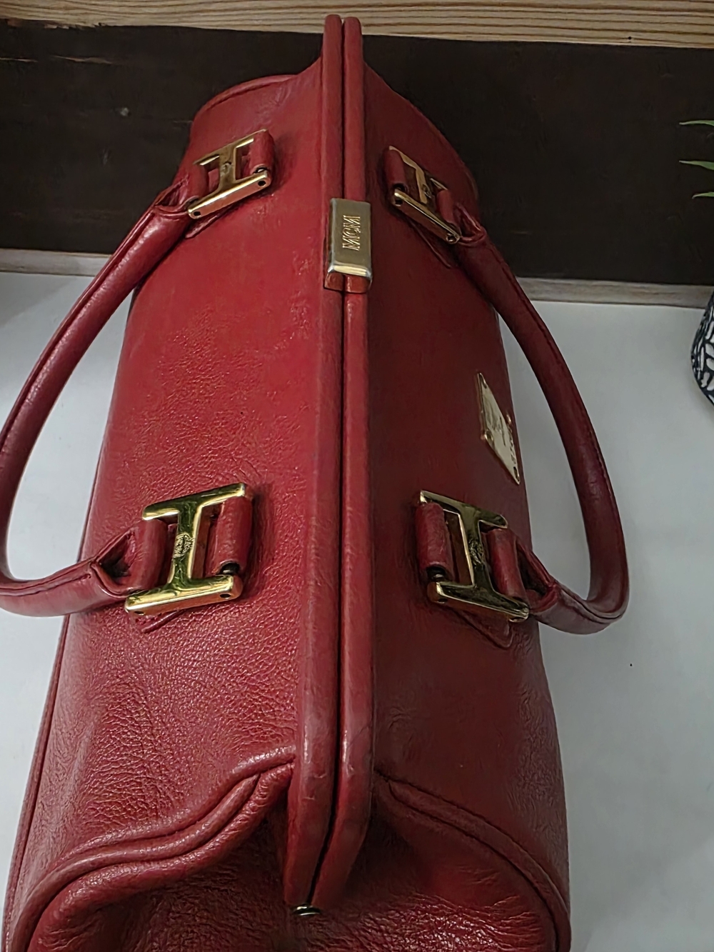 MCM Top Handle Vintage Satchel CONGRATS @SHELIEMOM - Picture 6 of 14